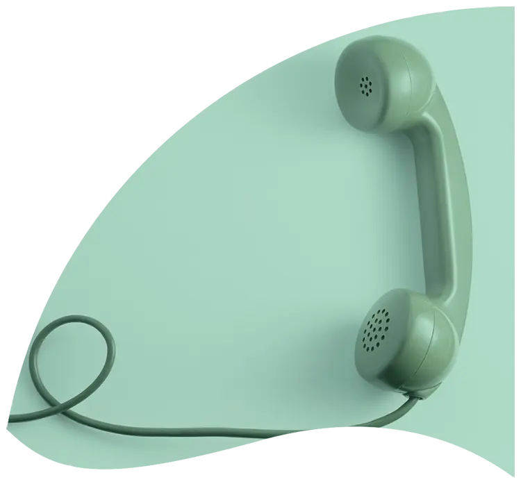 Visuel représentant un ancien combiné de téléphone vert