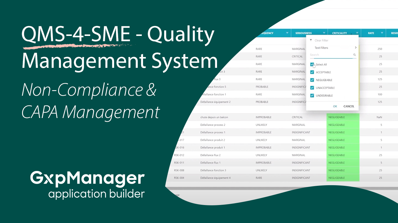 QMS-4-SME Non compliance and CAPA Management