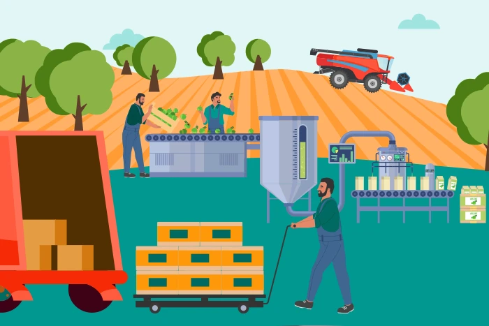 Illustration de la digitalisation du secteur agroalimentaire