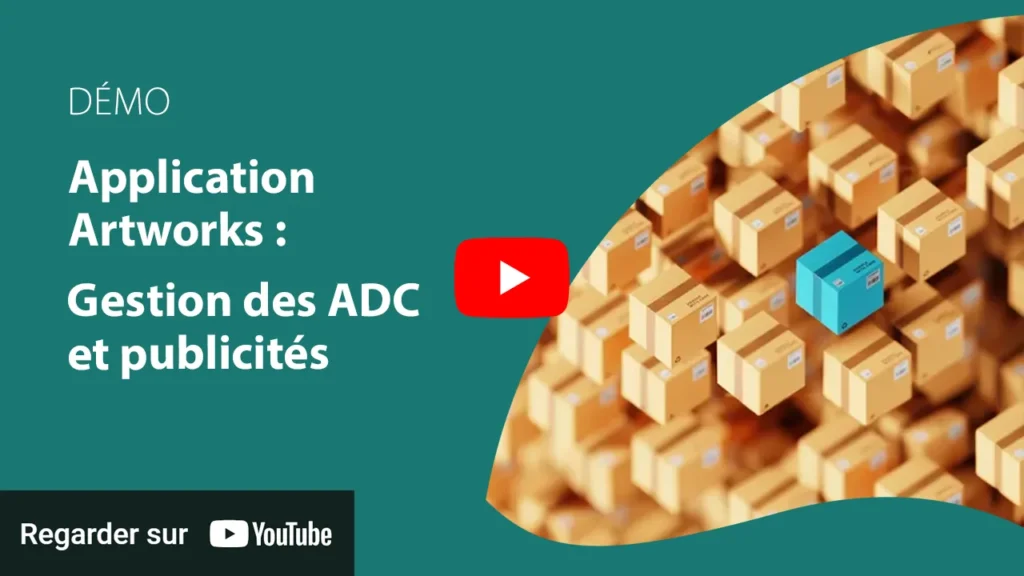 démo application Artworks : gestion des articles de conditionnement et publicités