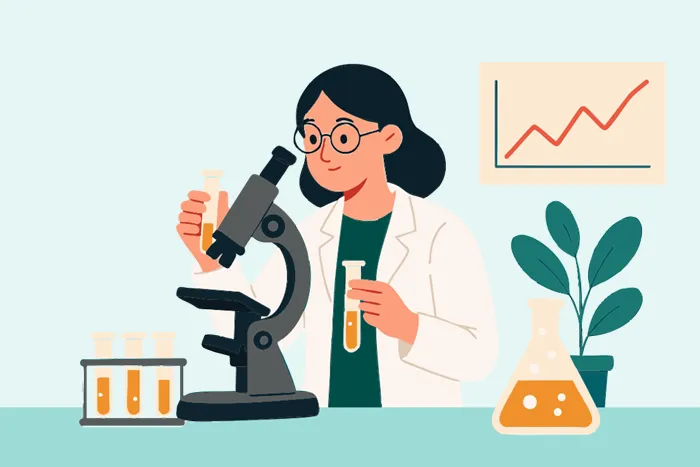 illustration représentant un laboratoire