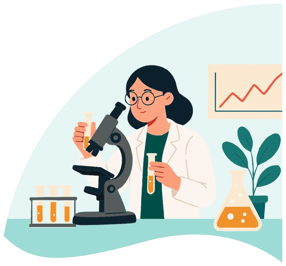illustration représentant un laboratoire